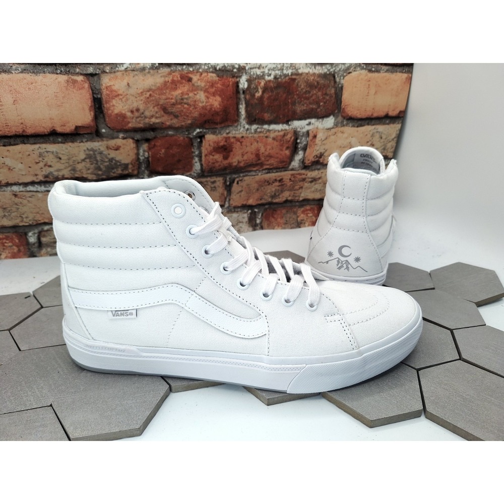 Rare VANS BMX SK8 Hi Sneaker PopCush Perris Benegas Men Sz 11.5‎ Tru White Skate